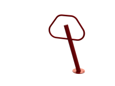 Leaning Post and Ring bike rack - LPAR-2-SF-P